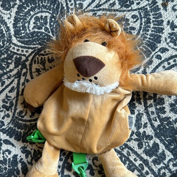 Animal Planet Lion  Plush Backpack Toddler 14" Safety Harness Tail Leash Zipper - Picture 2 of 5